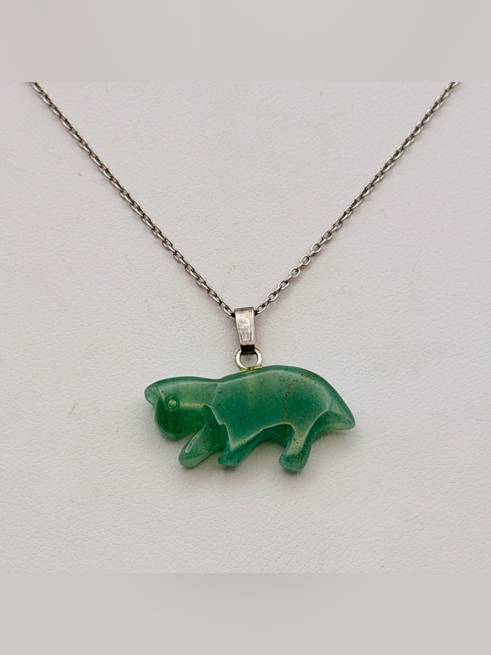 Green Jade Cat Pendant Necklace - Women Dainty Jewelry Kitty Feline